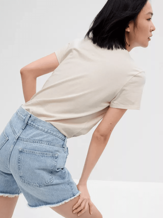 Футболка жіноча Gap Ss Clsc Tee Beige (268820-75) — фото 3