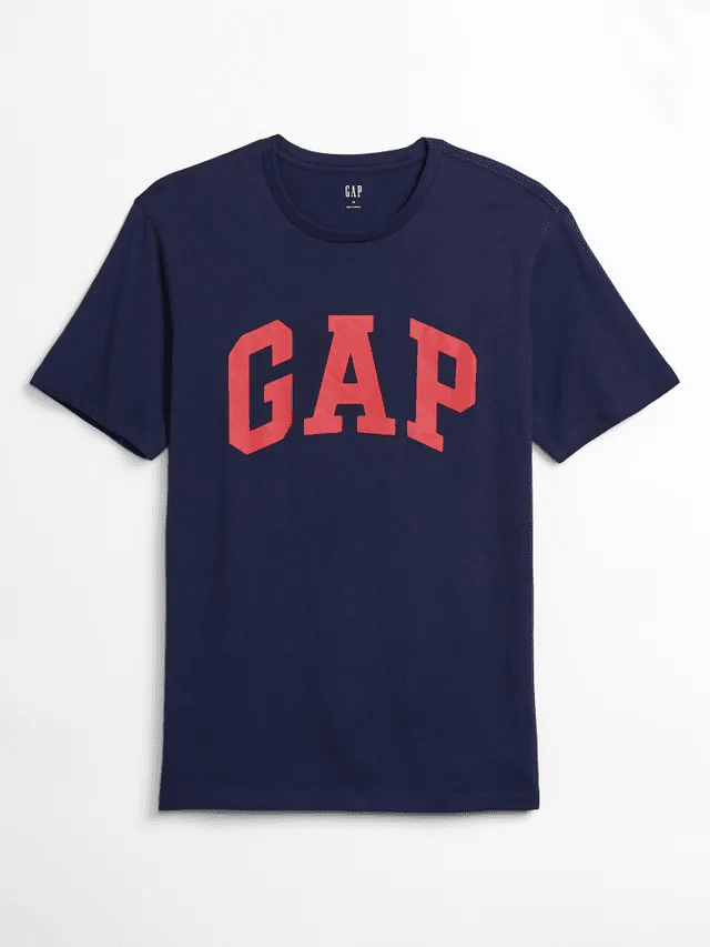 Футболка чоловіча Gap V-Basic Logo T Blue (550338-04) — фото 3