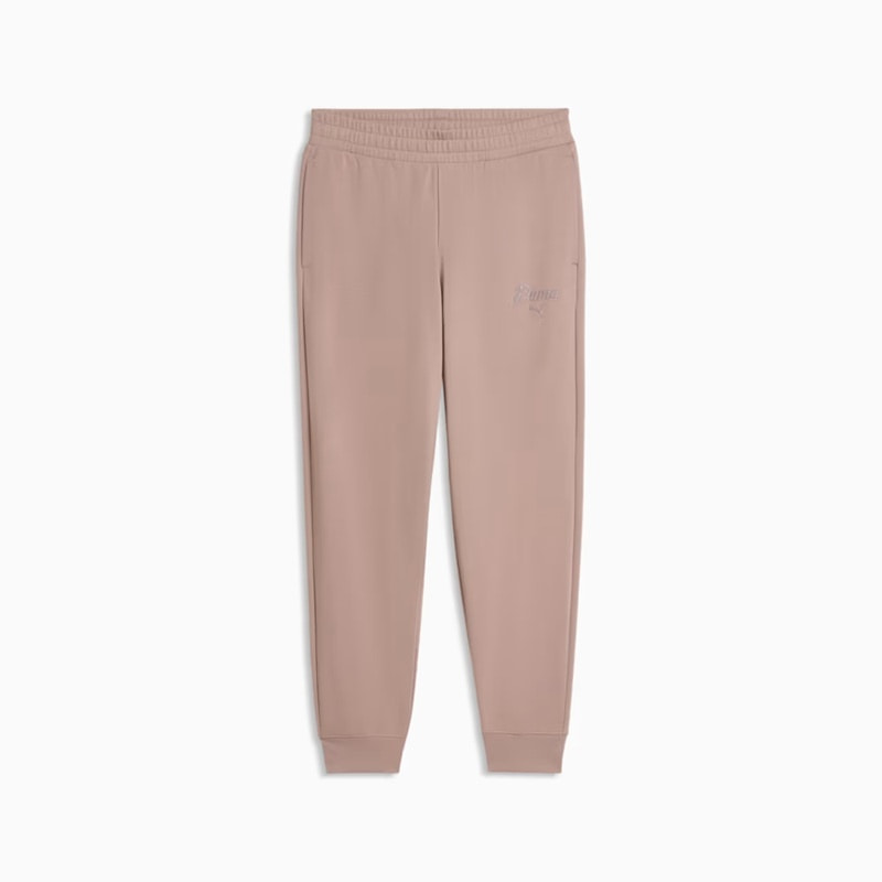 Спортивні штани ESS SCRIPT Sweatpants 69176388 Puma L Світло-коричневий — фото 1