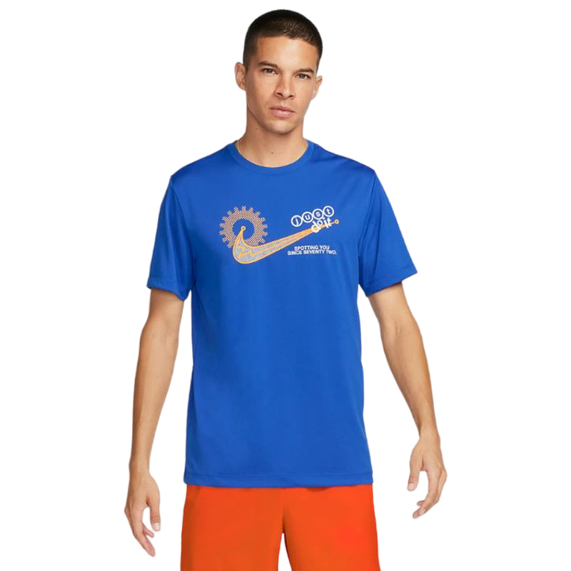 Футболка чоловіча Nike Df Tee Rlgd Iykyk Blue — фото 2