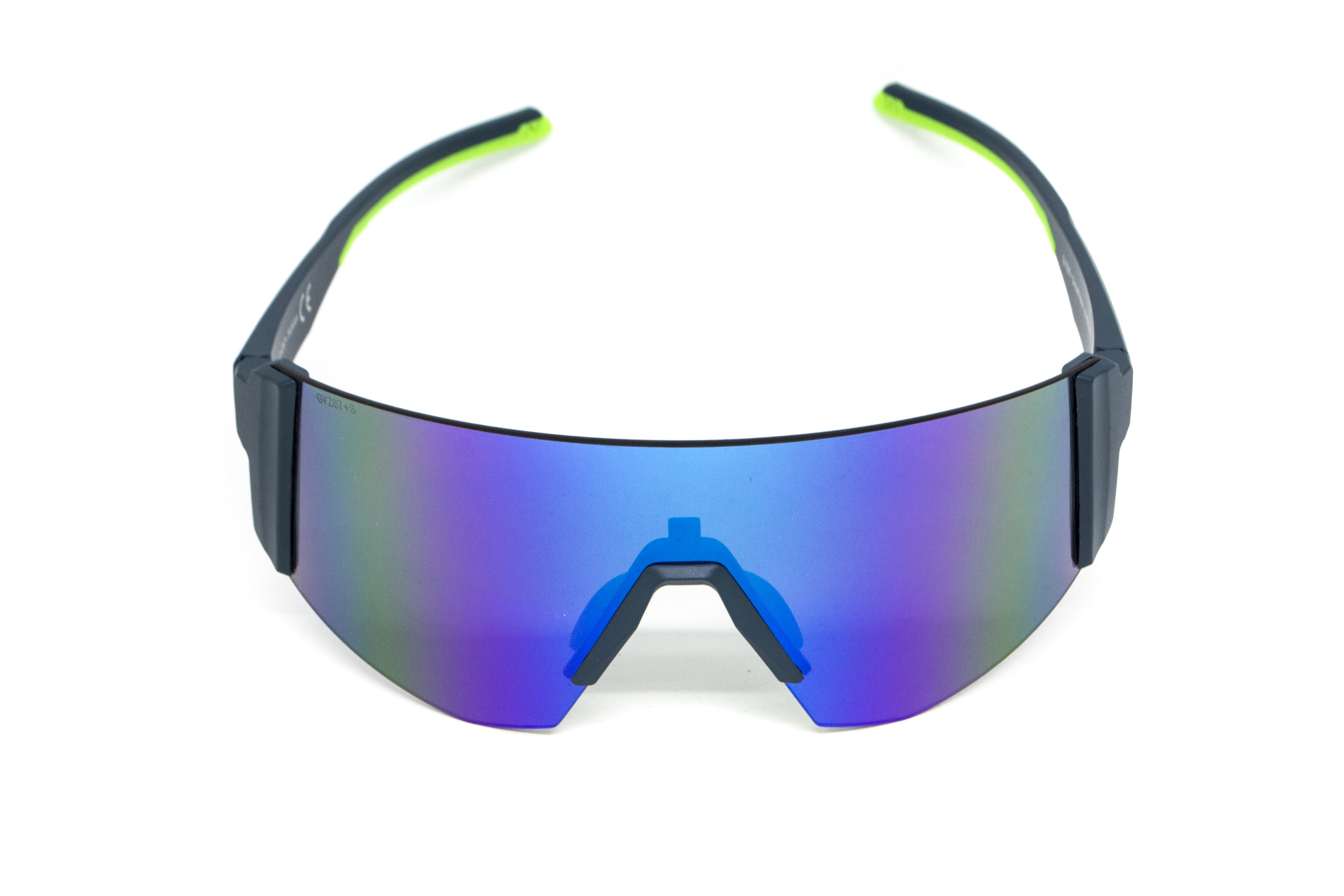 Очки защитные открытые Global Vision Astro Blue (G-Tech™ blue), зеркальные синие в синій оправі (с возможностью установки диоптрической вставки) — фото 2