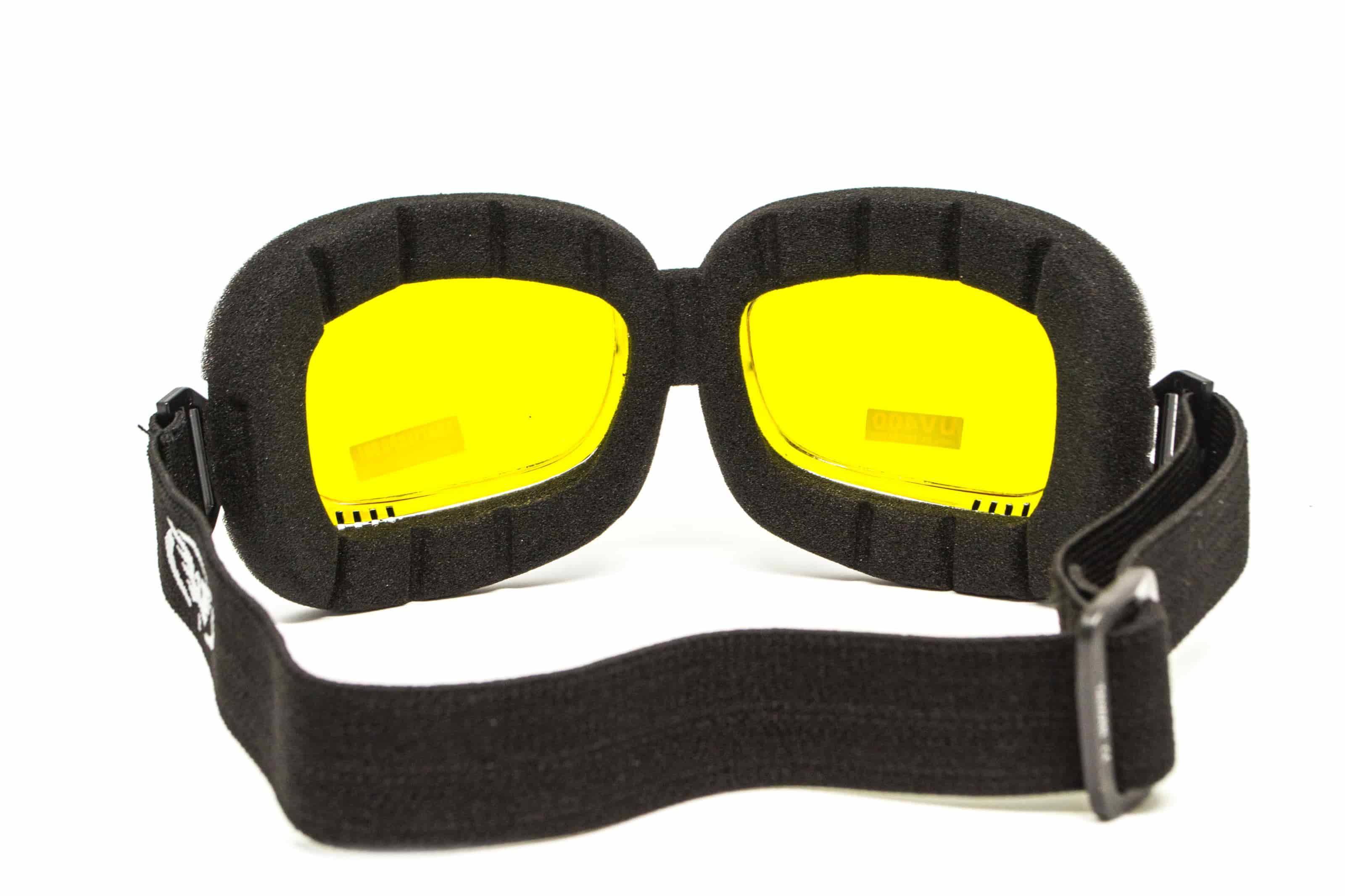 Очки защитные с уплотнителем Global Vision Retro Joe (yellow) желтые — фото 7
