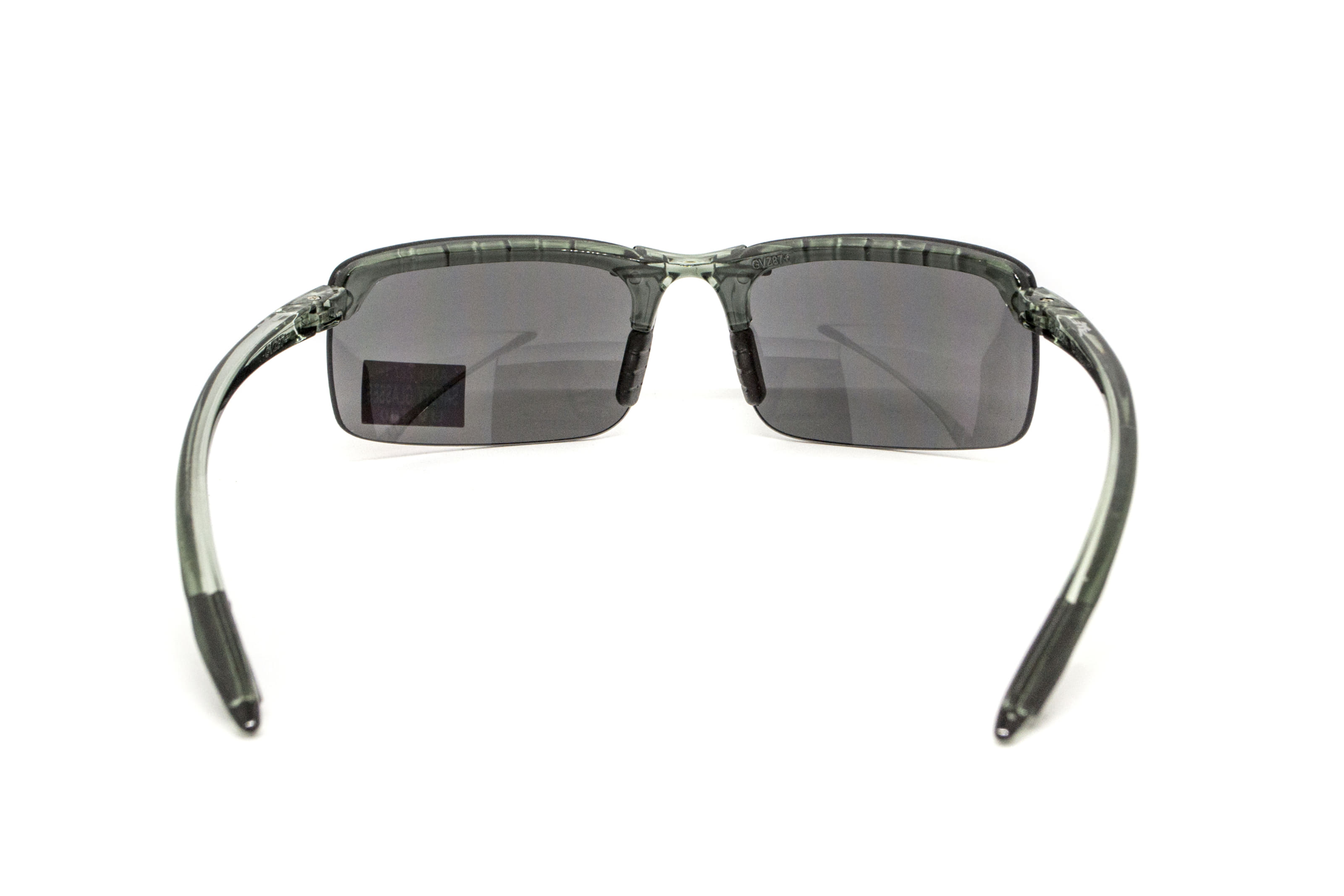 Очки защитные Global Vision Wheelin Crystal Gray (flash mirror) серые зеркальные линзы в полупрозрачной серой оправе — фото 5