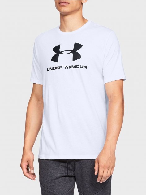 Футболка чоловіча Under Armour Sportstyle Logo Ss (1329590-100) — фото 1