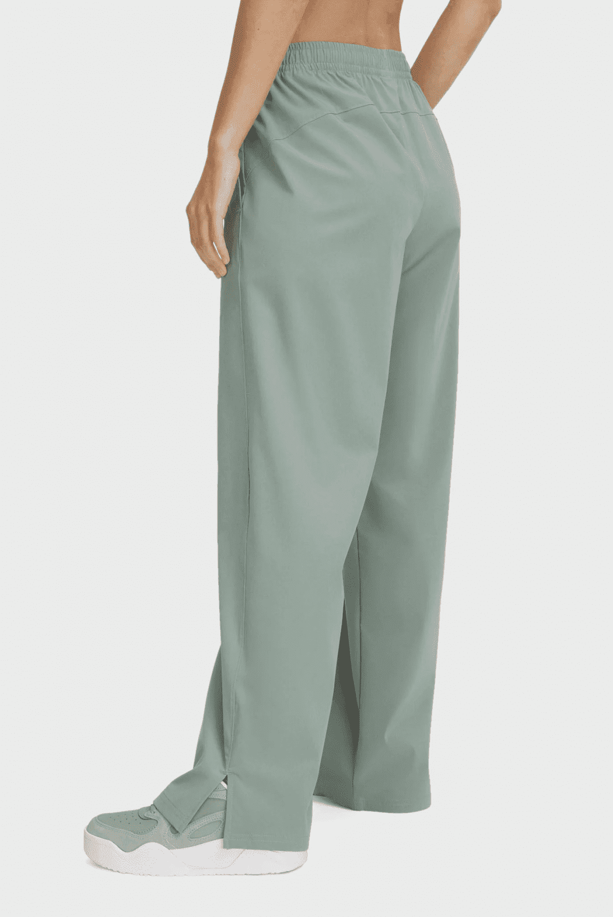 Брюки жіночі Under Armour Rival Wide Leg Pant Green (1386453-348) — фото 3