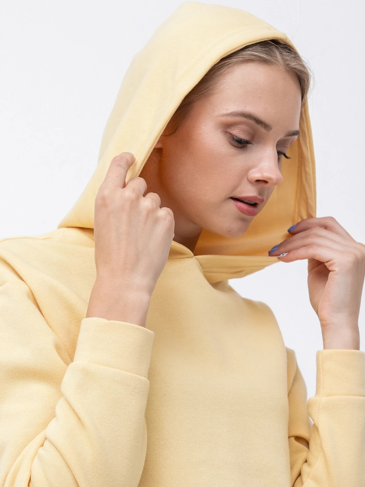 Толстовка ONLCOMFY LIFE L/S HOOD SWT 15236616-Straw ONLY L Жовтий — фото 5