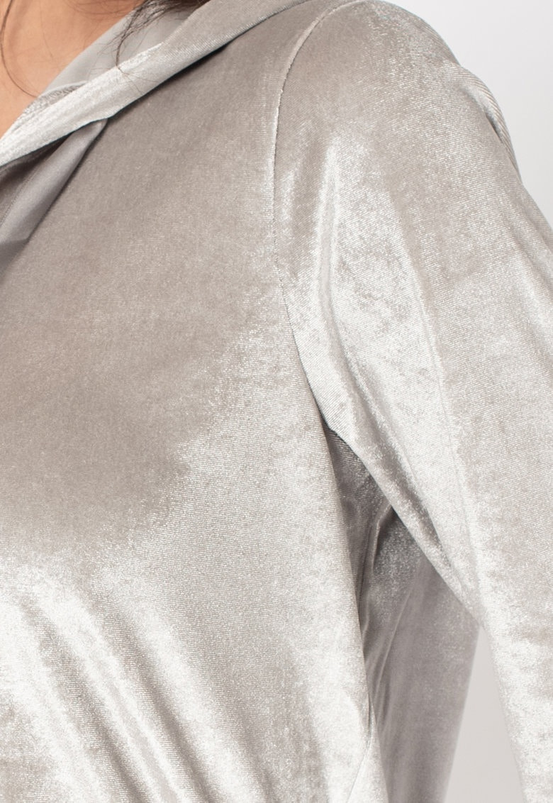 Кофта ONLBILLY LS VELOUR HOODIE JRS 15240646 Ash ONLY L Сірий — фото 4