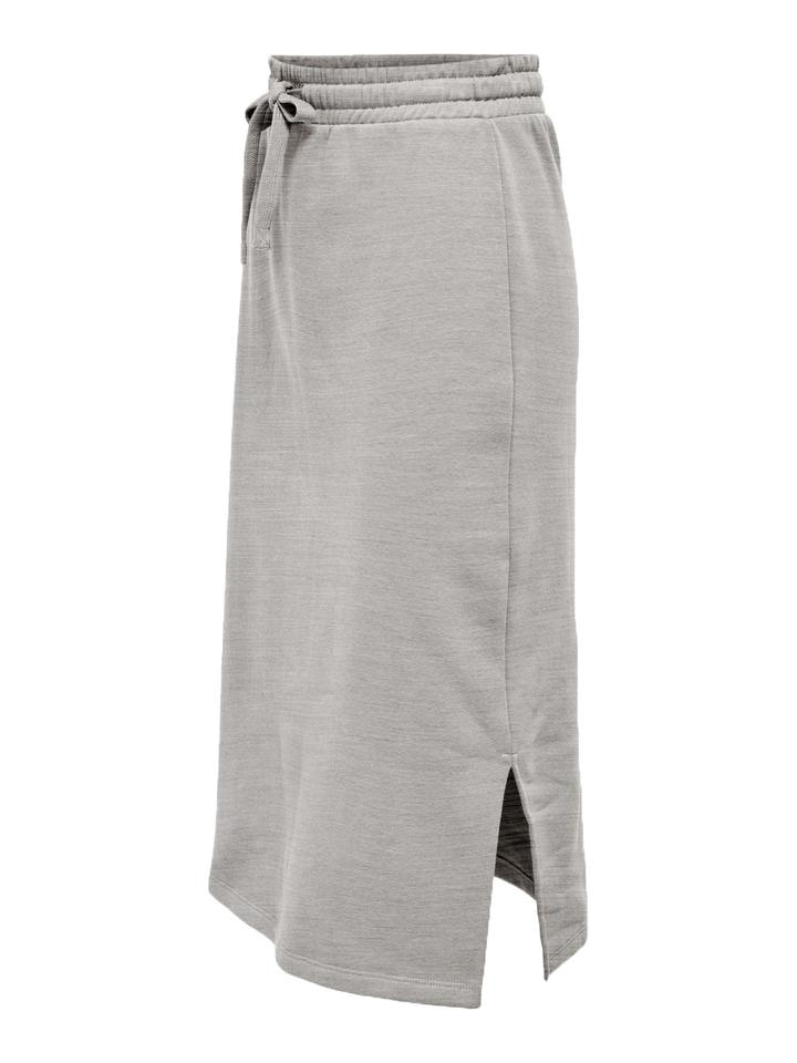 Спідниця ONLWANTED LT CALF SKIRT SWT 15244840-Light Grey Melange ONLY L Сірий — фото 4