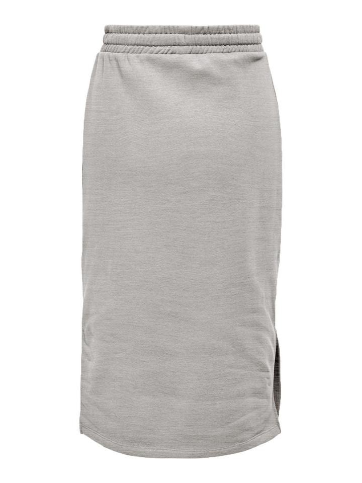 Спідниця ONLWANTED LT CALF SKIRT SWT 15244840-Light Grey Melange ONLY L Сірий — фото 5