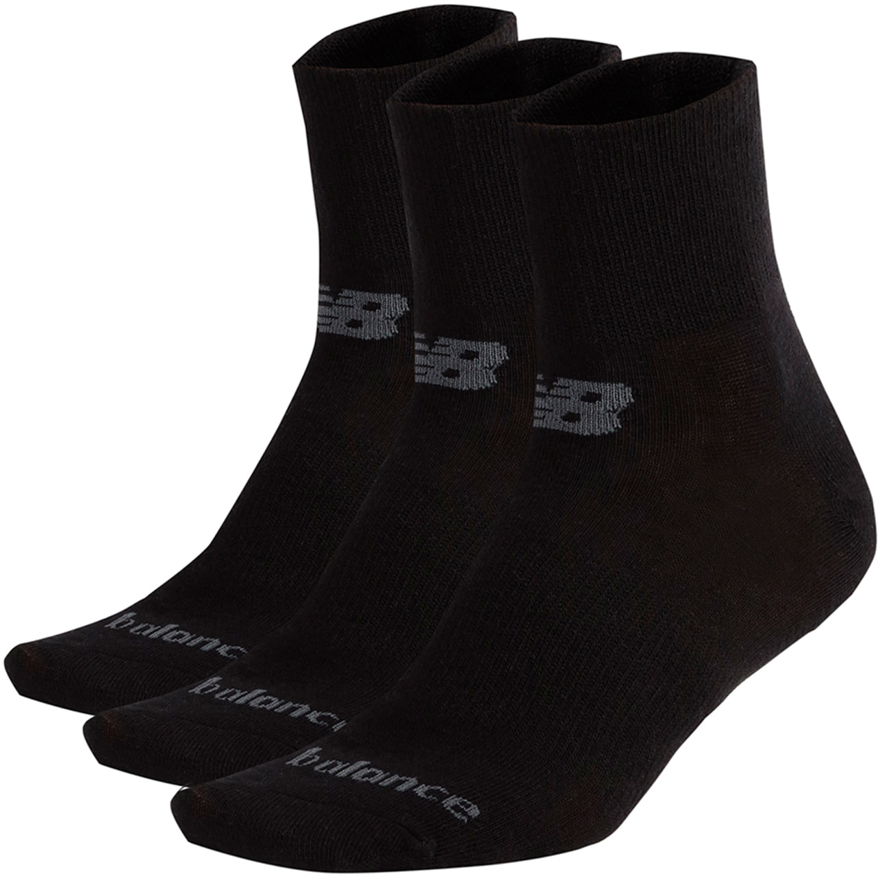 Шкарпетки Prf Cotton Flat Knit Ankle 3 Pair LAS95233BK New Balance M Чорний — фото 1