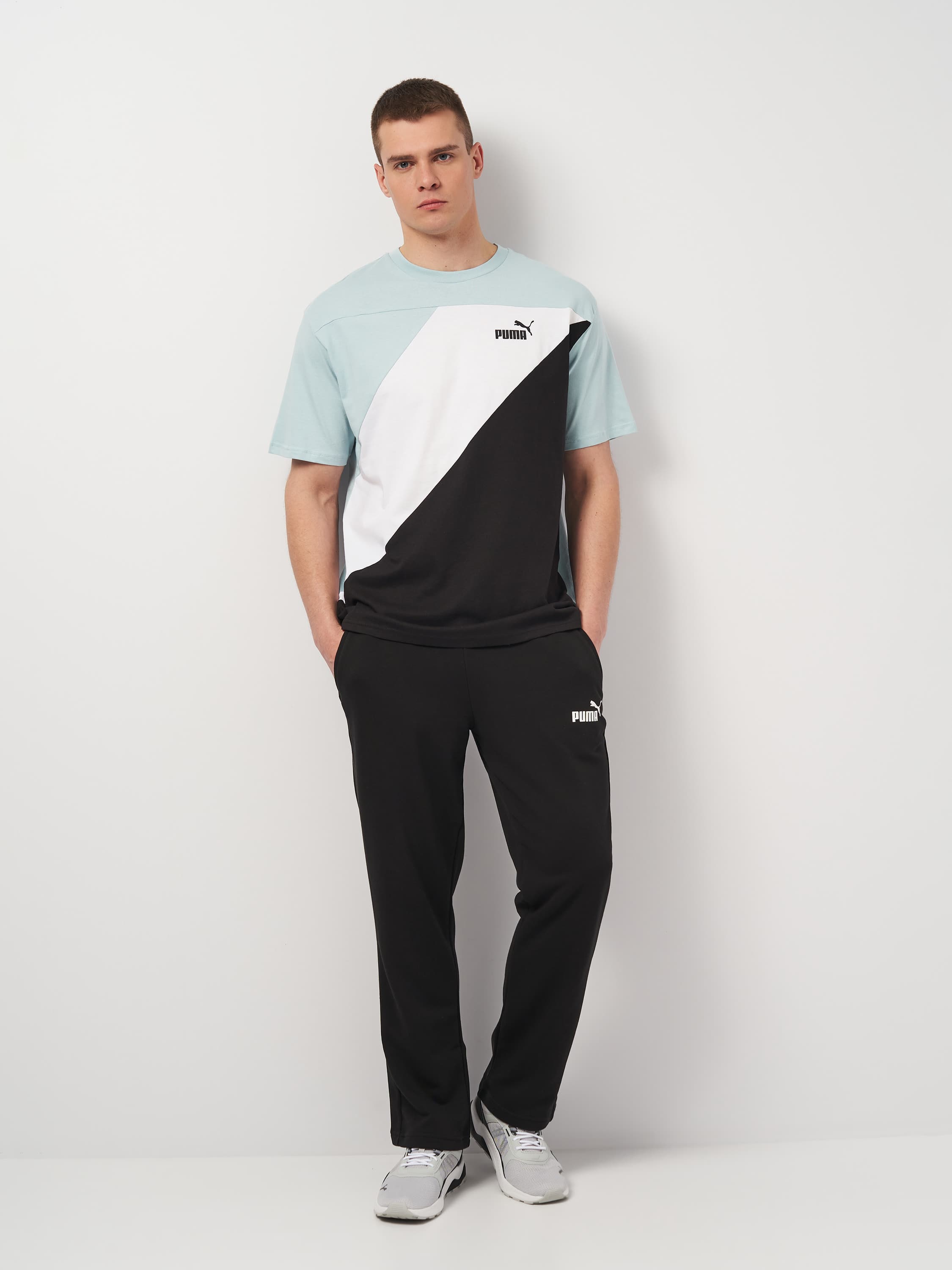 Футболка чоловіча Puma Power Colorblock Tee (67892922) — фото 3