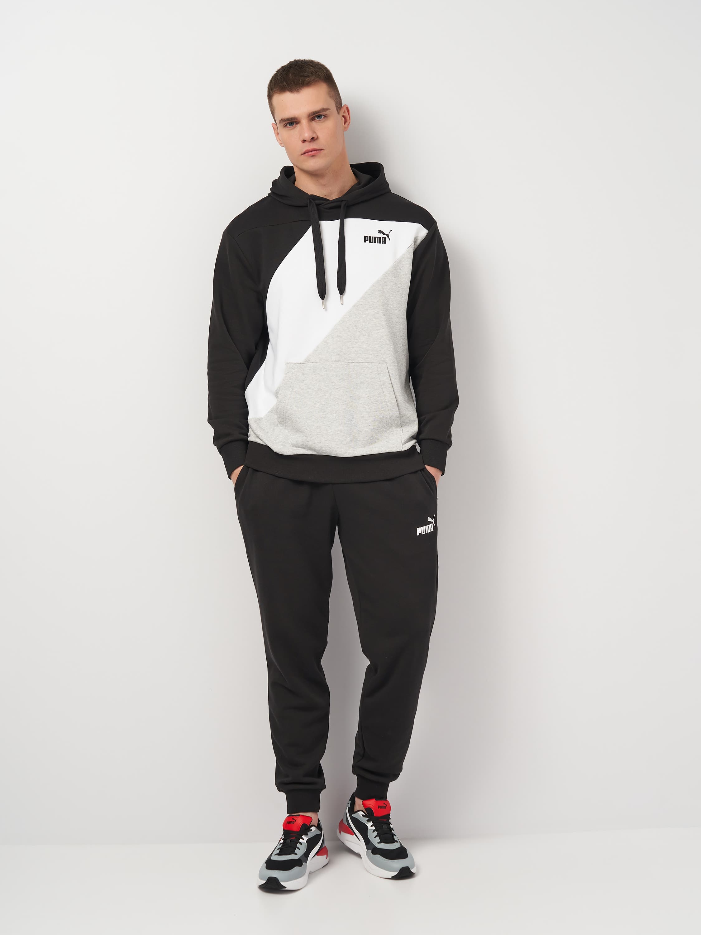 Кофта чоловіча Puma Power Colorblock Hoodie (67893101) — фото 3
