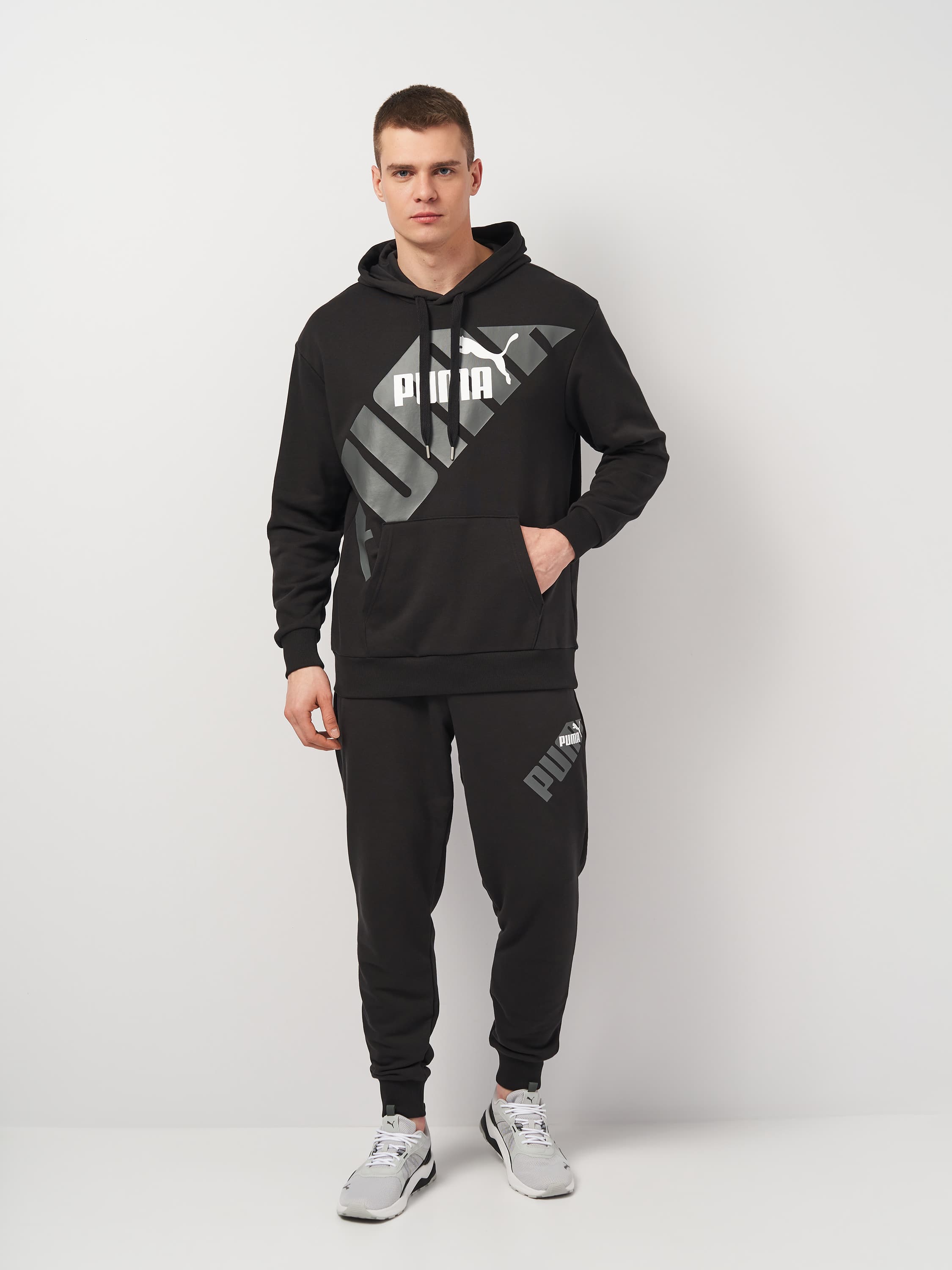 Кофта чоловіча Puma Power Graphic Hoodie (67896301) — фото 3