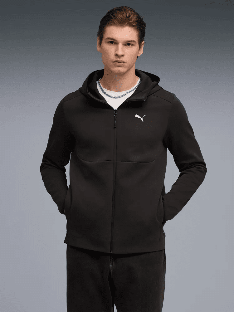 Толстовка PUMATECH FULL-ZIP Hoodie 69218501 Puma XXL Чорний — фото 1
