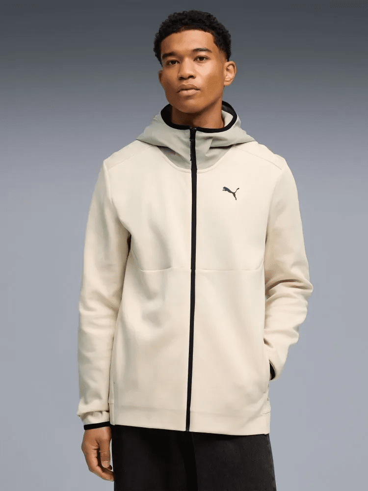 Толстовка PUMATECH FULL-ZIP Hoodie 69218587 Puma L Бежевий — фото 1