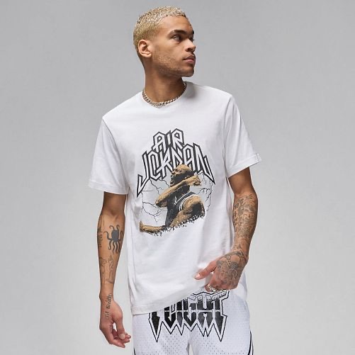 Футболка чоловіча Jordan M Sprt Ss Dri-Fit Gfx Crew Fn6016-100 (FN6016-100) — фото 1