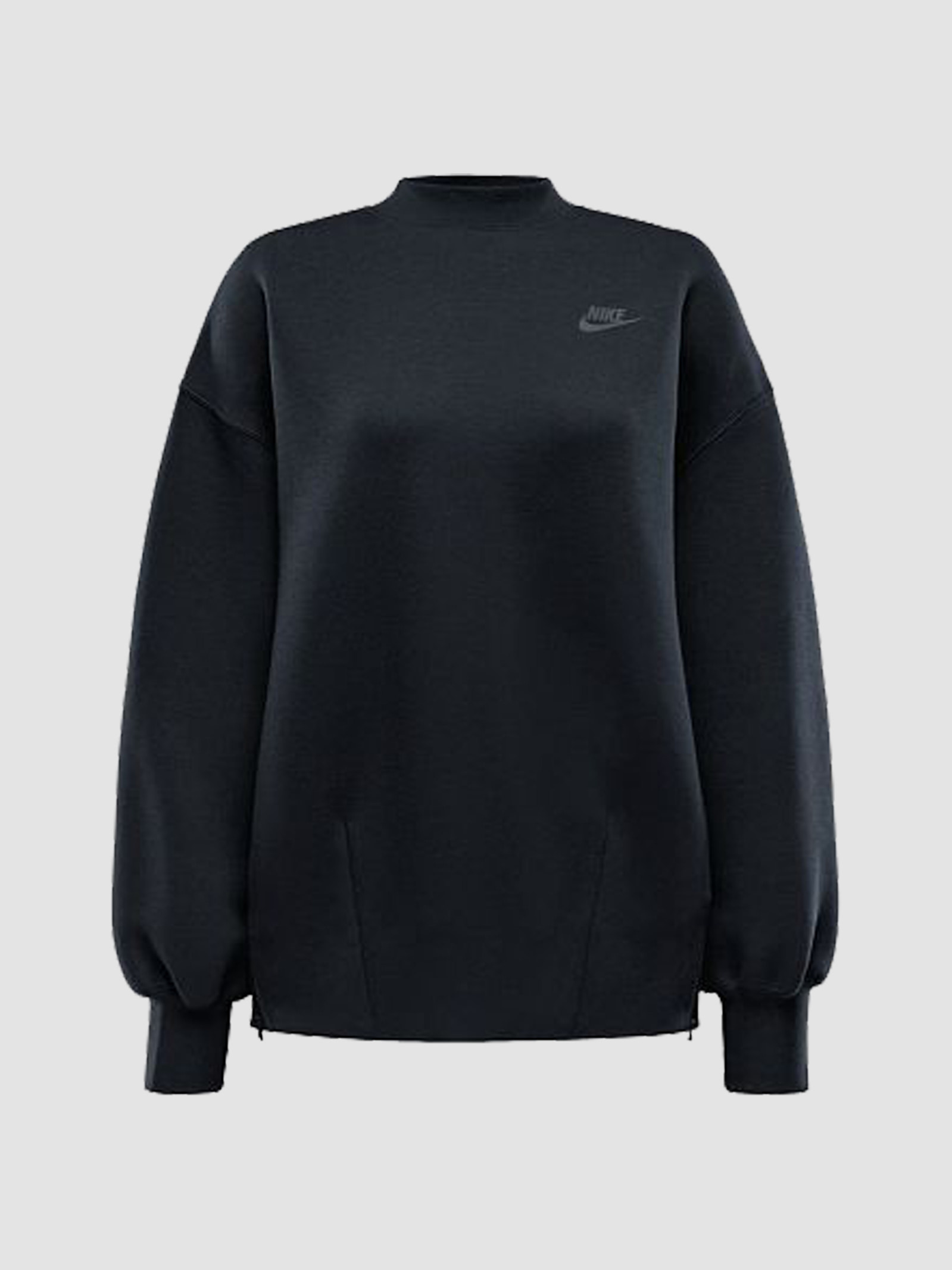 Кофта жіночі Nike Tech Fleece Oversized Crew Sweat Black (FV8041-010) — фото 1