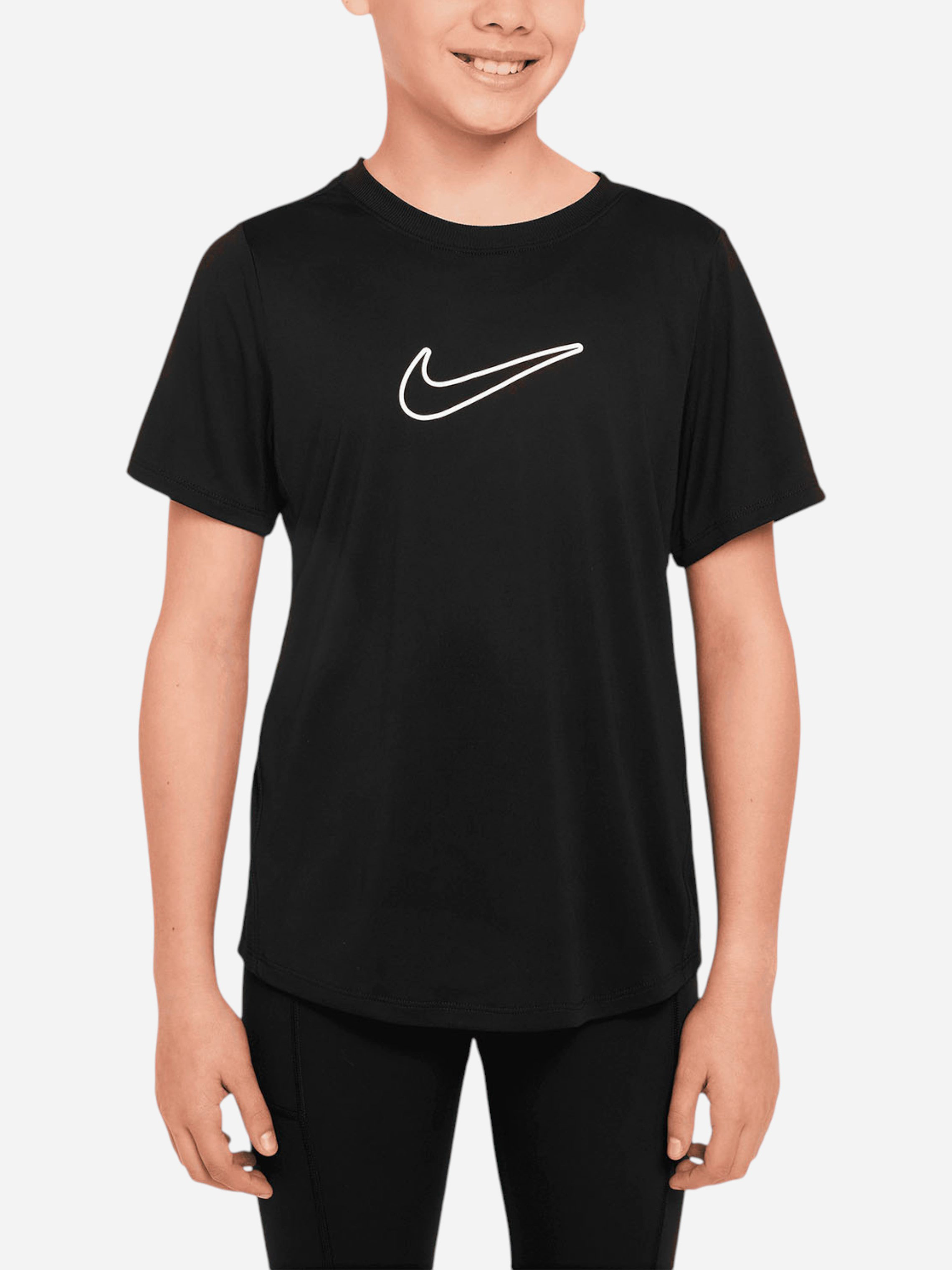Футболка підліткова Nike One Fitted Dri-Fit Short-Sleeve Top (FZ5600-010) — фото 1