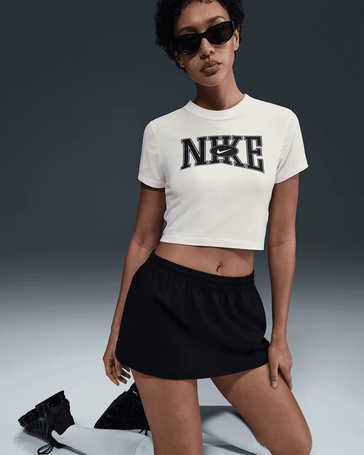Футболка жіноча Nike Sportswear Slim Cropped T-Shirt Beige (HQ1709-133) — фото 3