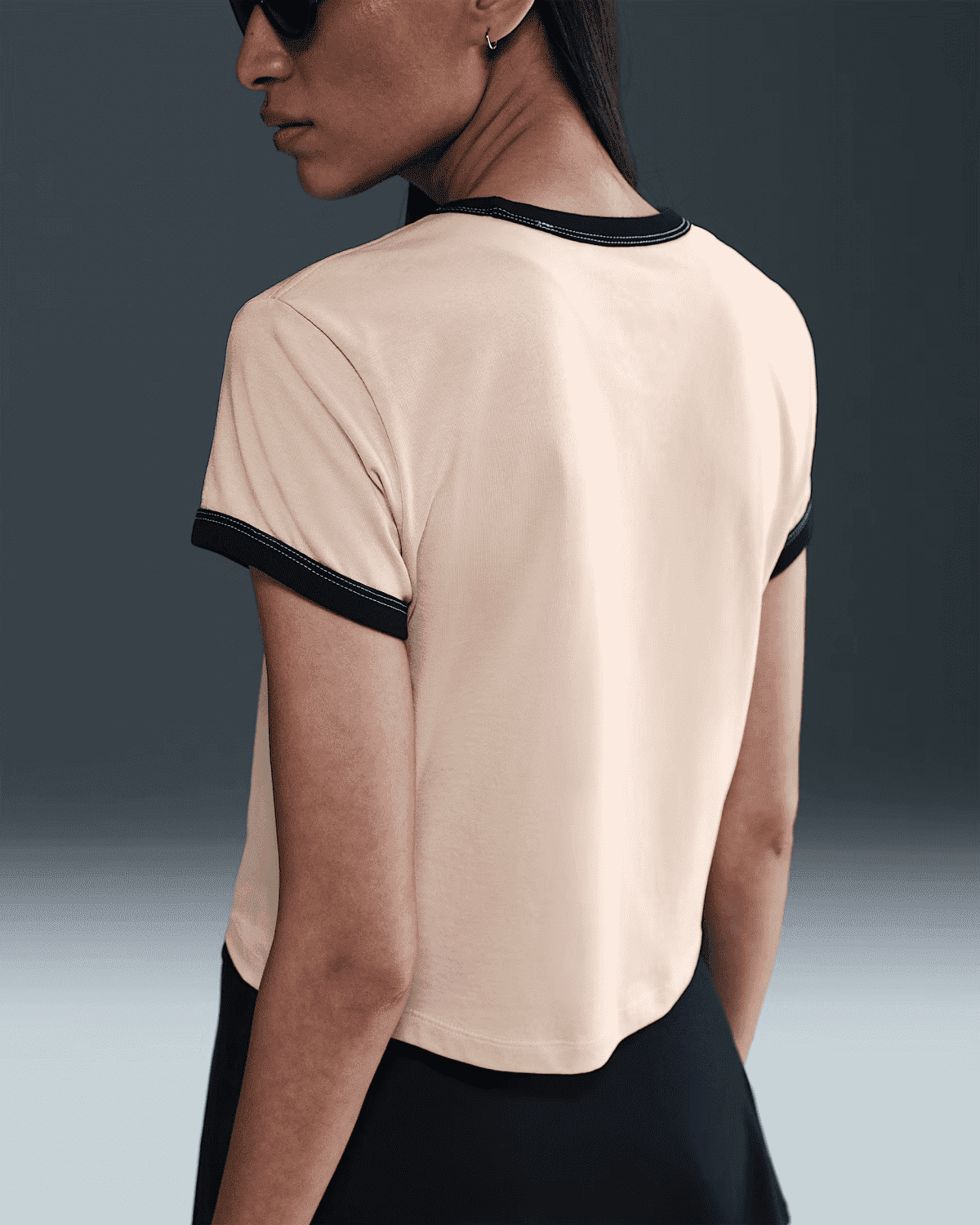 Футболка чоловіча Nike Nsw Ss Ringer Tee Vntg Run Beige (IF4072-126) — фото 3