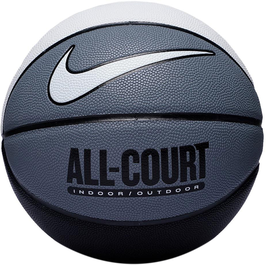 М'яч баскетбольний Nike EVERYDAY ALL COURT 8P DEFLATED WHITE/COOL GREY/BLACK/WHITE size 7 — фото 2