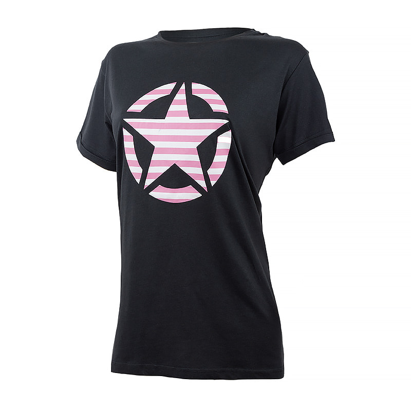 Футболка жіноча Jeep T-Shirt Oversize Star Striped Print Turn (O102613-B000) — фото 2