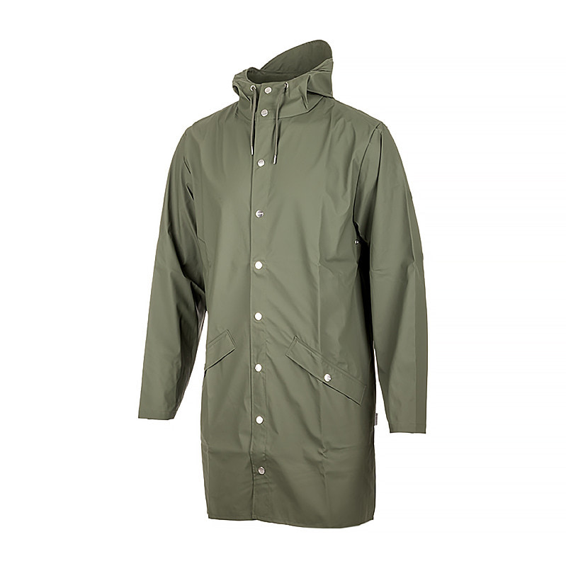 Куртка унісекс Rains Long Jacket Green (1202-OLIVE) — фото 1