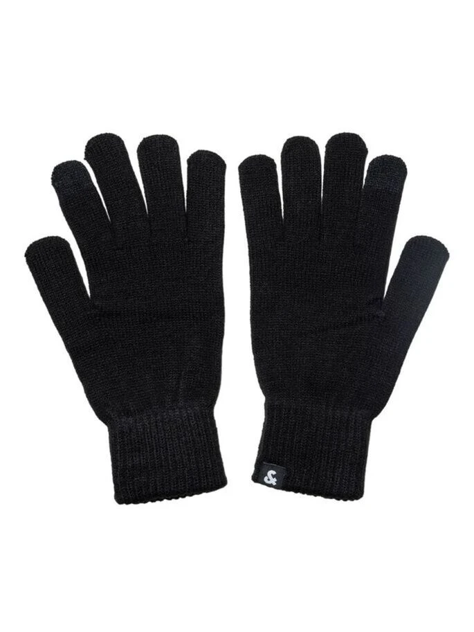 Рукавиці JACBARRY KNITTED GLOVES NOOS 12159459-Black Jack & Jones ONE SIZE Чорний — фото 2