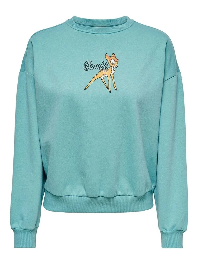 Худі ONLDISNEY LIFE L/S BAMBI BOX SWT 15250089-Dusty Turquoise-Print:BAMBI ONLY S Бірюзовий — фото 2