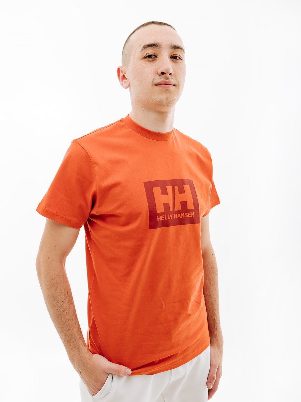 Футболка чоловіча Helly Hansen T-Shirt In Morbido Cotone Hh Box (53285-179) — фото 1