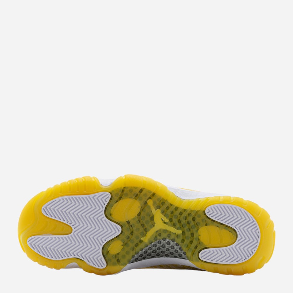 Жіночі кросівки W Air Jordan 11 Retro Low White/Yellow — фото 5