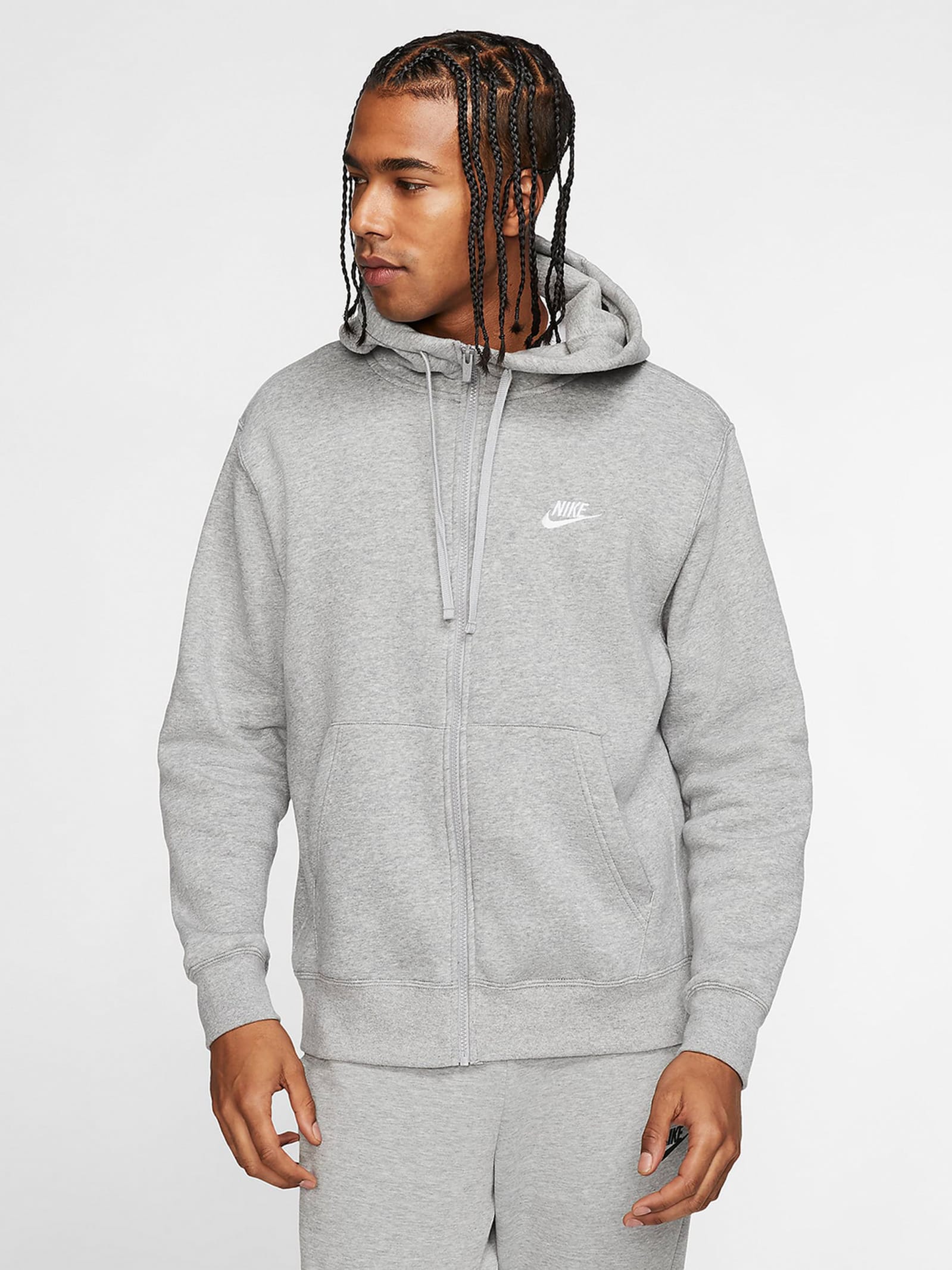 Бомбер чоловічий Nike M Nsw Club Hoodie Fz Bb (BV2645-063) — фото 1