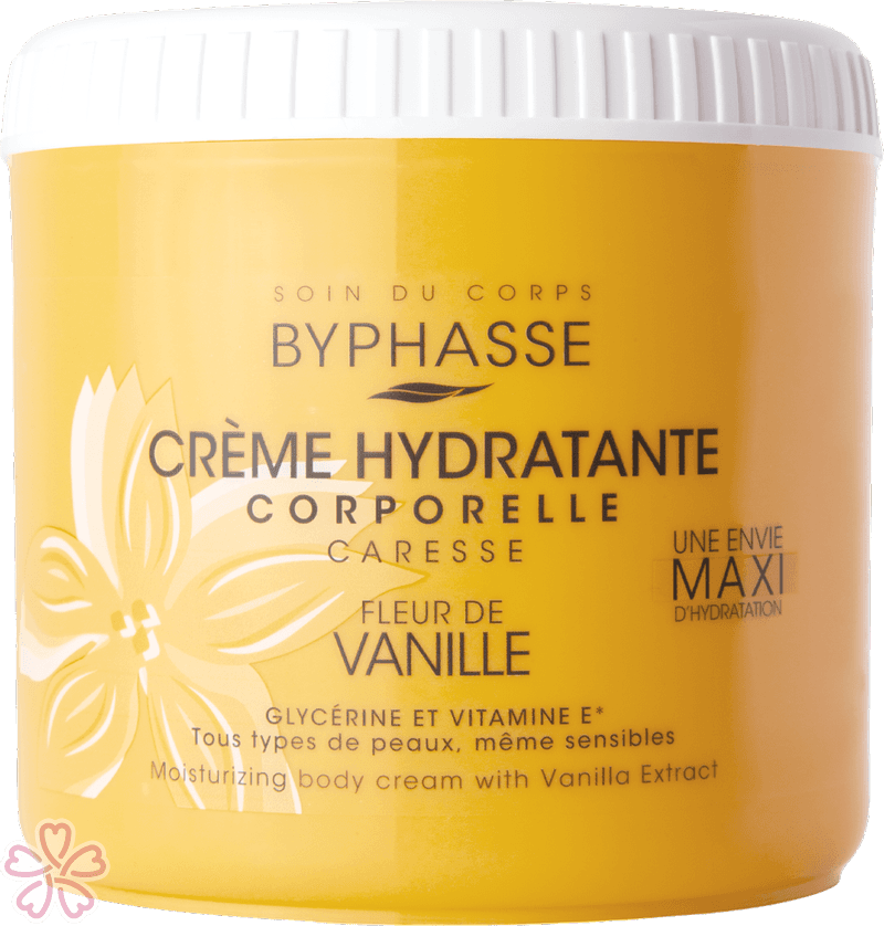 Увлажняющий крем для тела Byphasse Moisturizing Body Cream 500 мл Ваніль — фото 3