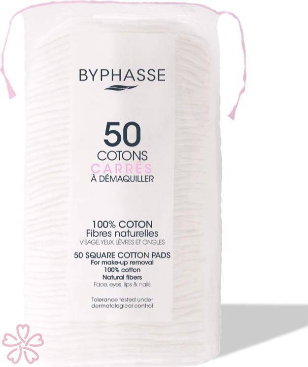 Диски для снятия макияжа Byphasse Maxi Round Cotton Pads 50 шт — фото 2