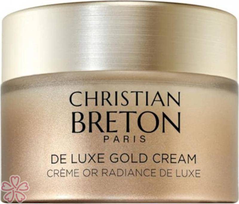 Крем для лица с экстрактом икры и коллоидным золотом. Christian BRETON DE LUXE GOLD CREAM 50 мл — фото 3
