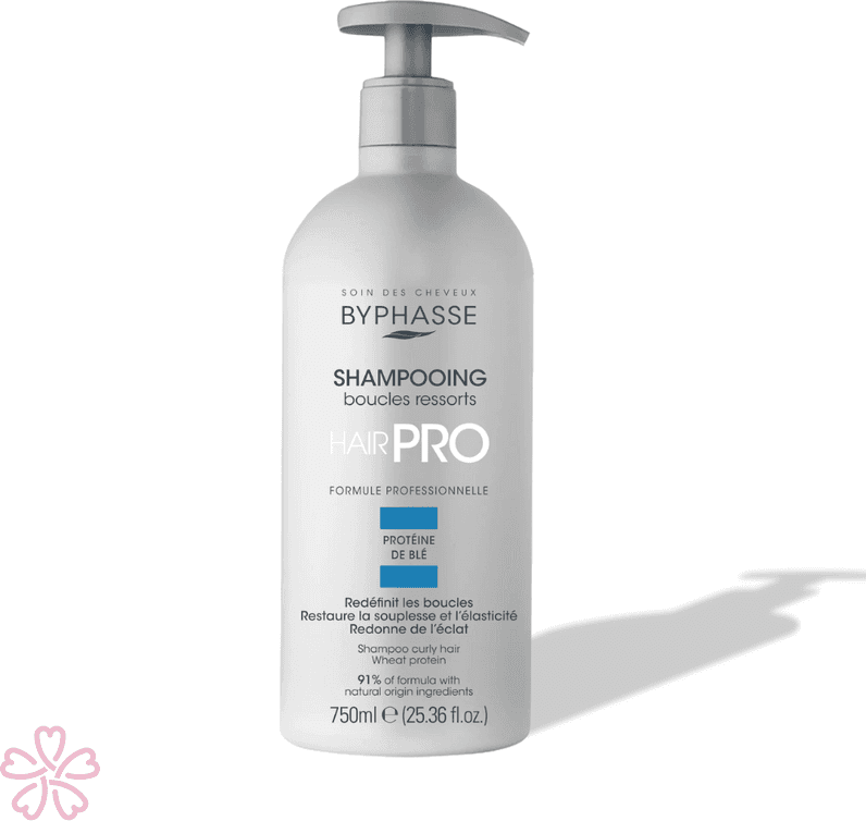 Шампунь для кудрявых волос Byphasse Hair Pro Shampoo Boucles Ressorts Curly Hair 750 мл — фото 3