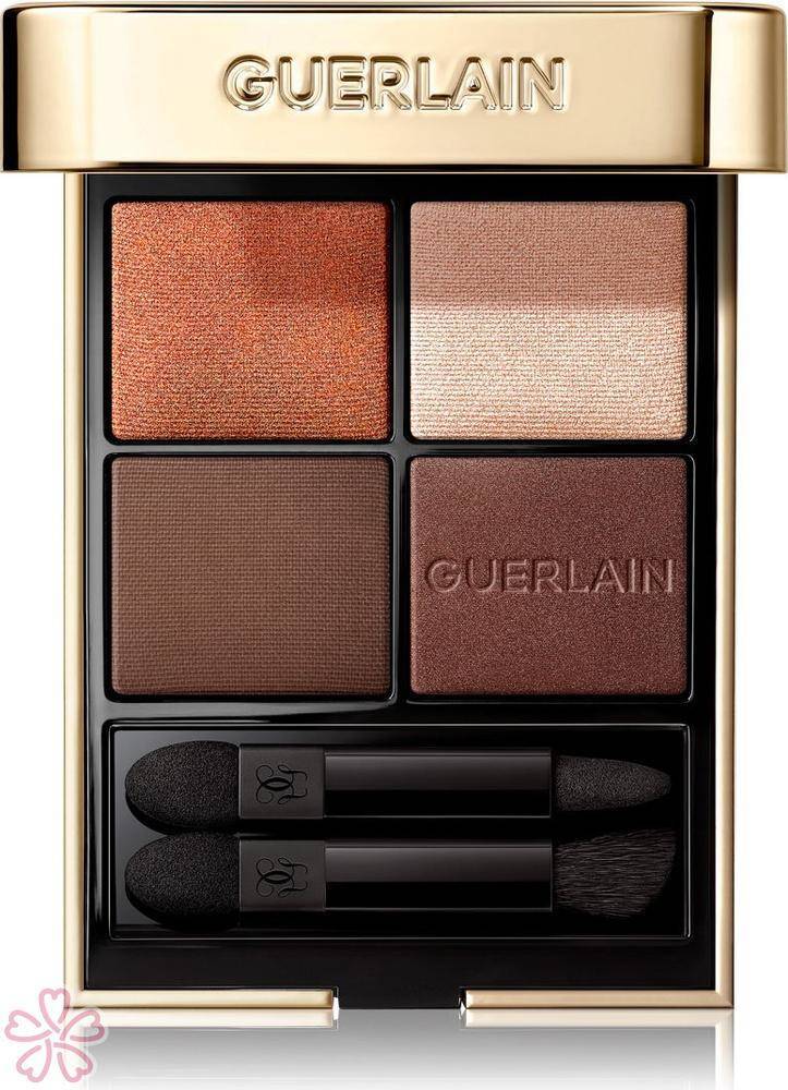 Палетка теней для век Guerlain Ombre G Quad Eyeshadow Palette 910 Undressed Brown — фото 3