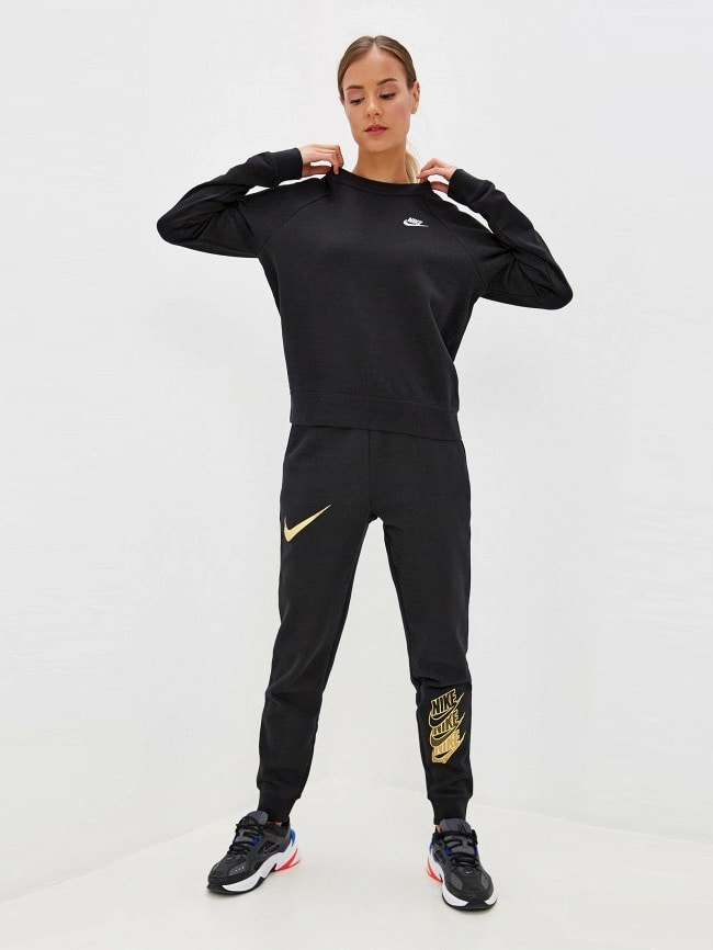 Кофта жіночі Nike W Nsw Essntl Crew Flc Black (BV4110-010) — фото 4