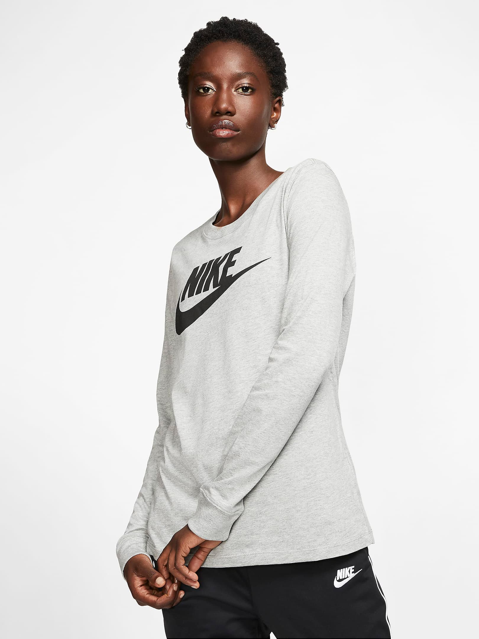 Лосіни жіночі Nike Womens Long-Sleeve T-Shirt Grey (BV6171-063) — фото 1
