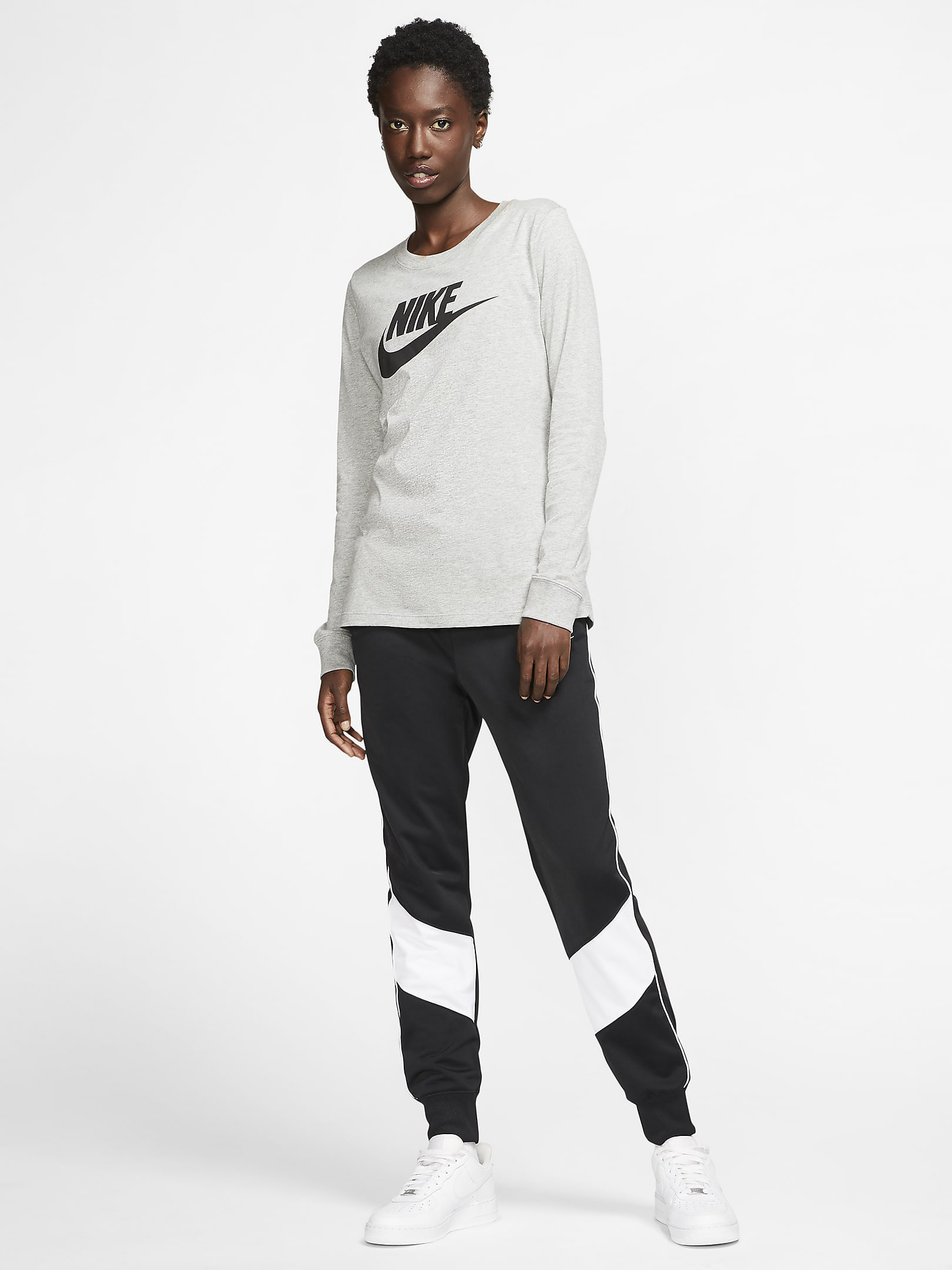 Лосіни жіночі Nike Womens Long-Sleeve T-Shirt Grey (BV6171-063) — фото 4