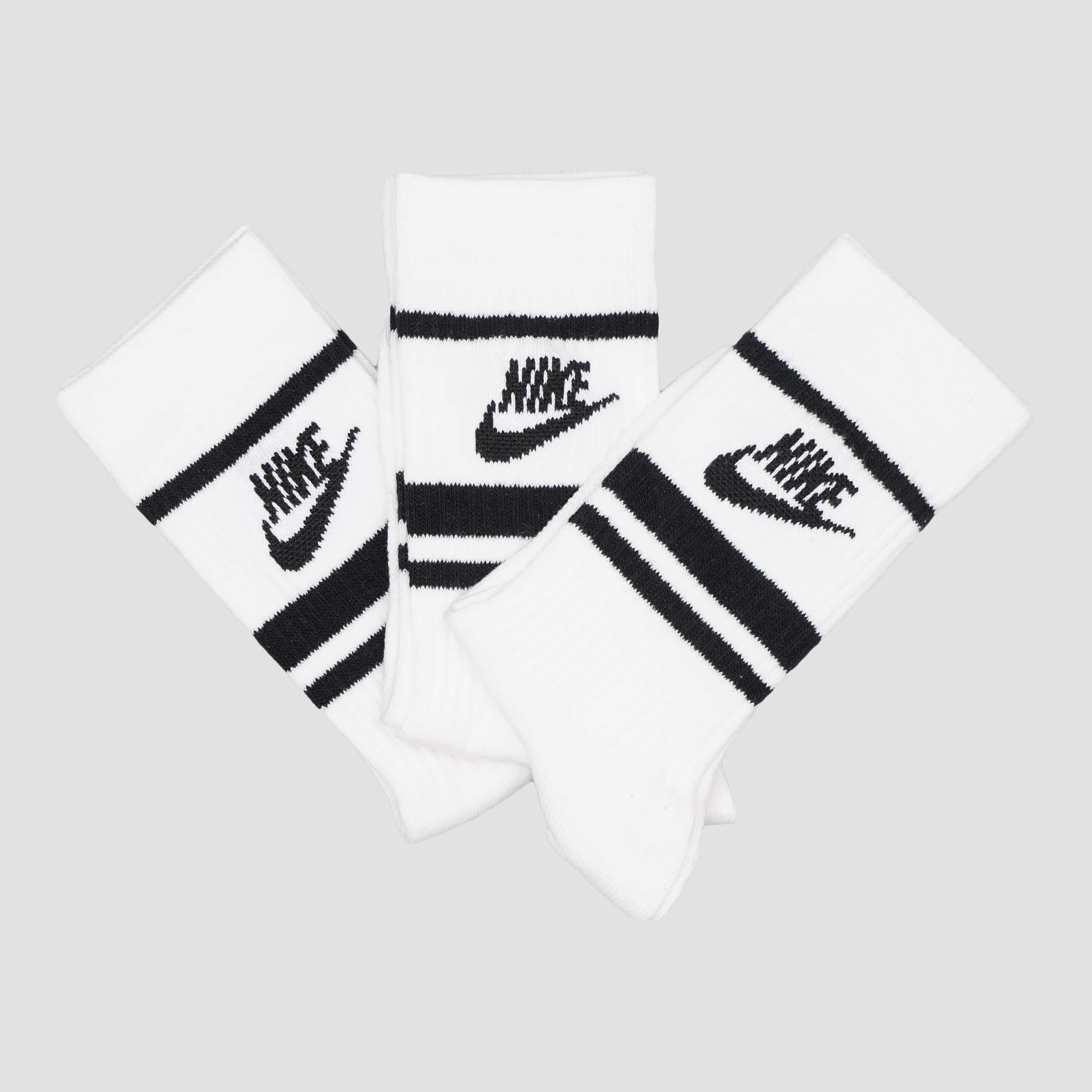 Шкарпетки Nike U Nk Nsw Everyday Essential Crew 3Pr - Stripes (CQ0301-103) — фото 1