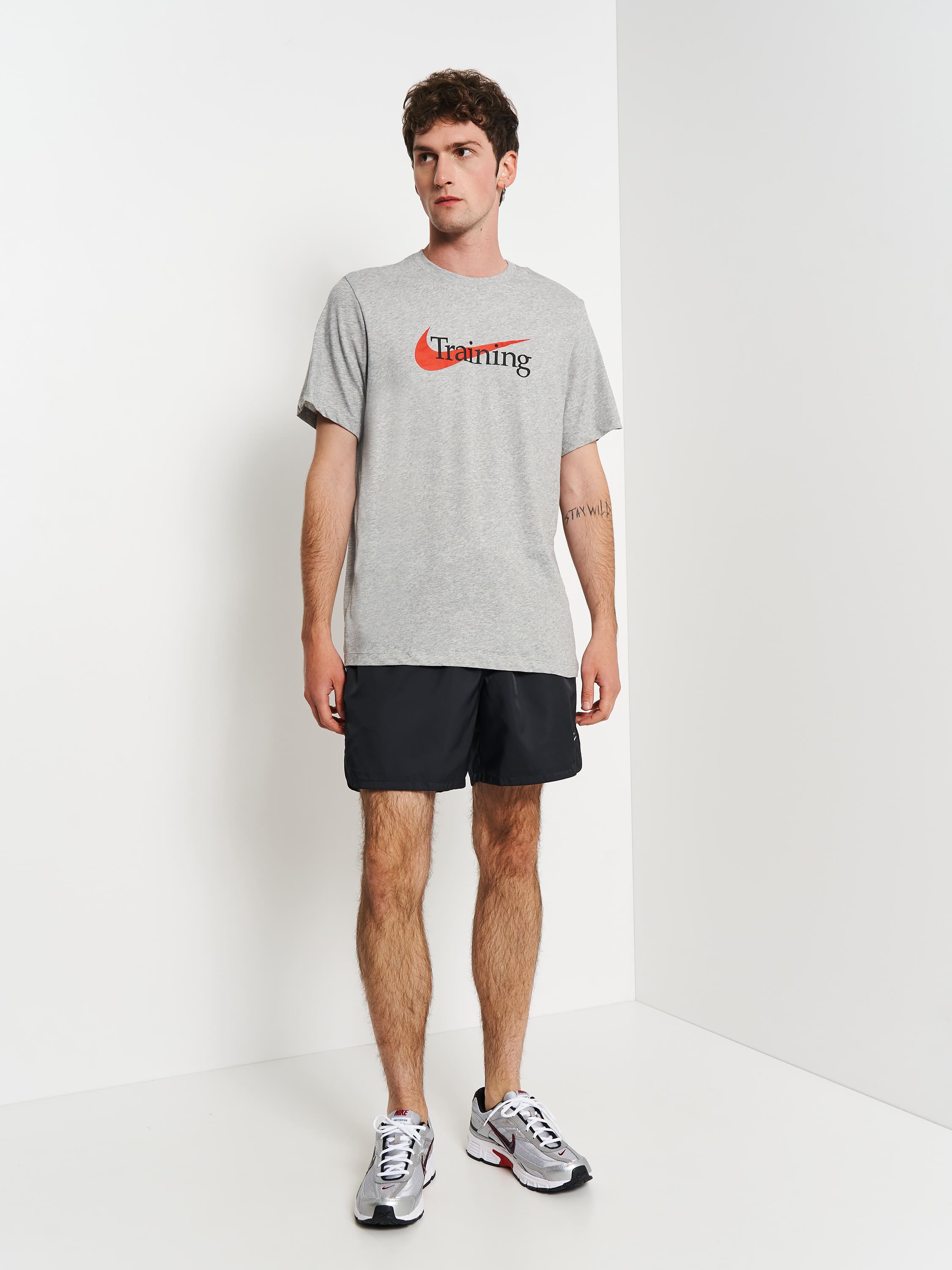 Футболка чоловіча Nike T-Shirt Dri-Fit Training Grey (CZ7989-063) — фото 4