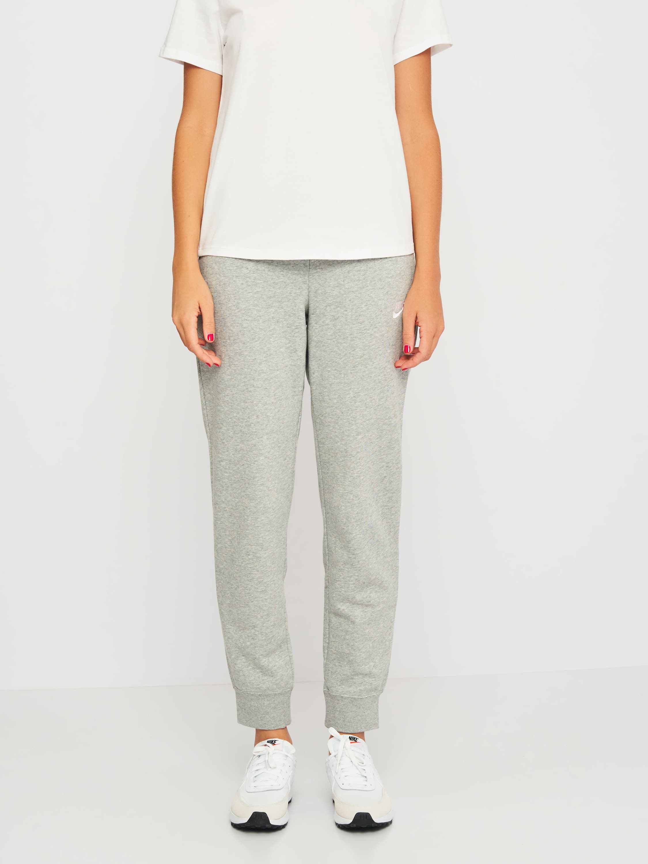 Брюки жіночі Nike Fleece Mid-Rise Slim Joggers (DQ5174-063) — фото 1
