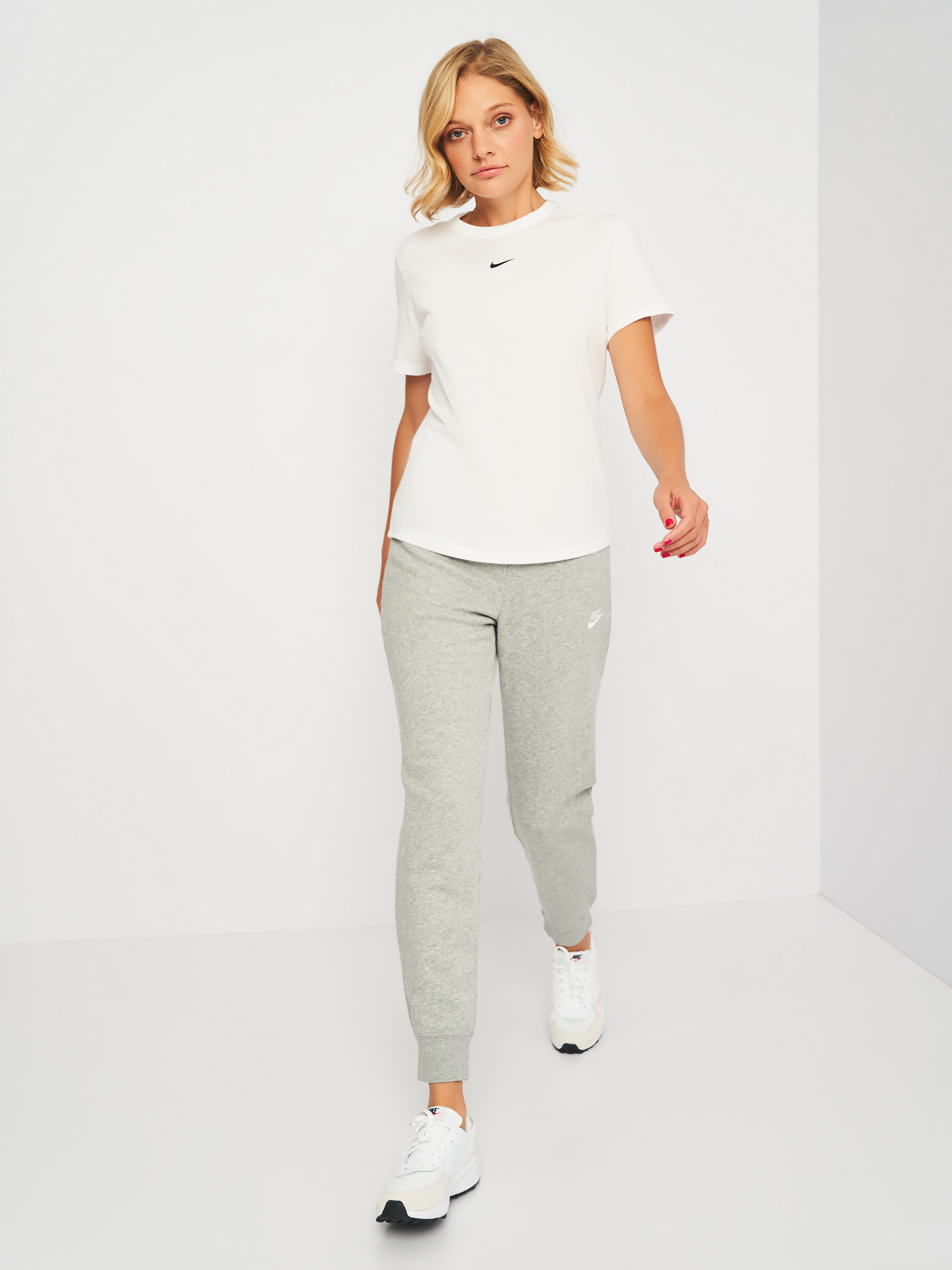 Брюки жіночі Nike Fleece Mid-Rise Slim Joggers (DQ5174-063) — фото 4