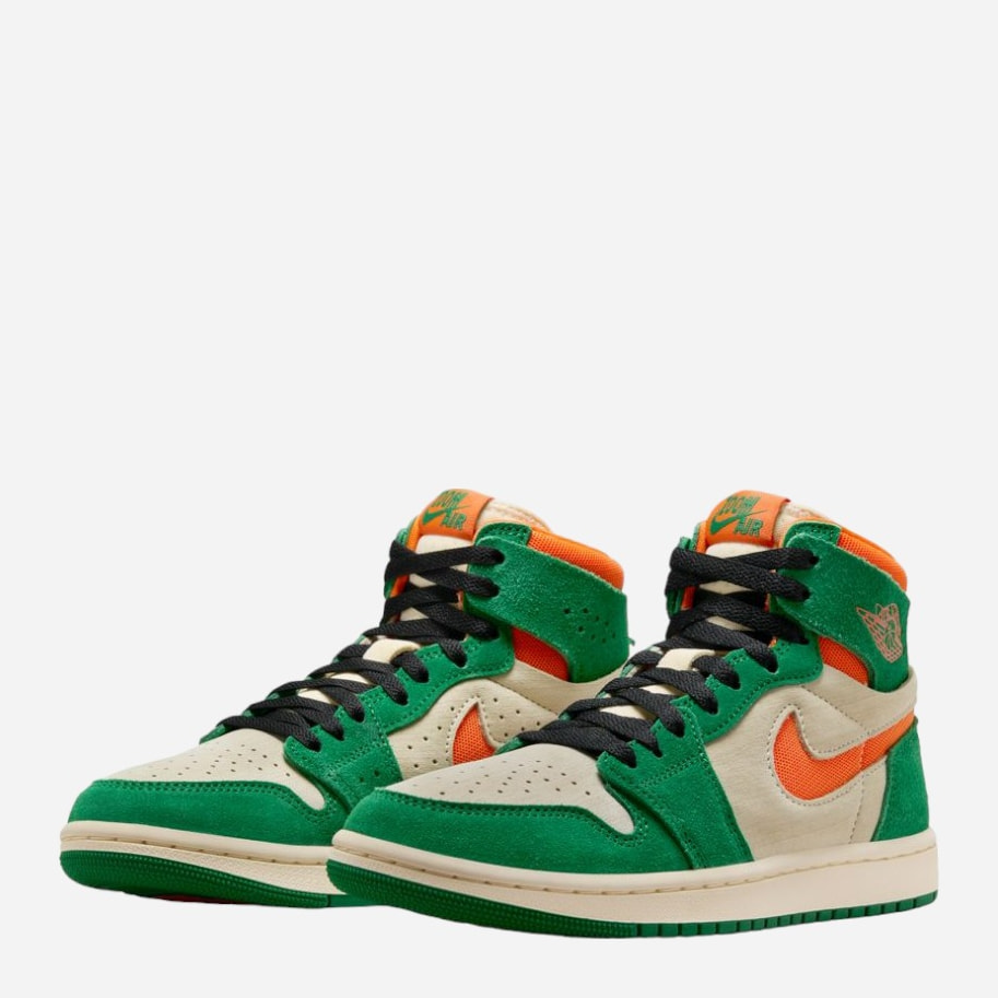 Кросівки AIR JORDAN 1 ZOOM CMFT 2 SHOES BEIGE/GREEN — фото 3