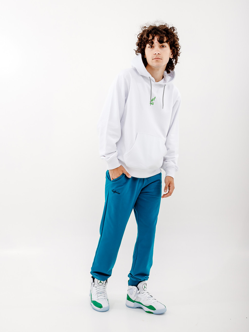 Брюки чоловічі Australian Essential Fleece Pants Rib Bottom Olive (LSUPA0010-184) — фото 5