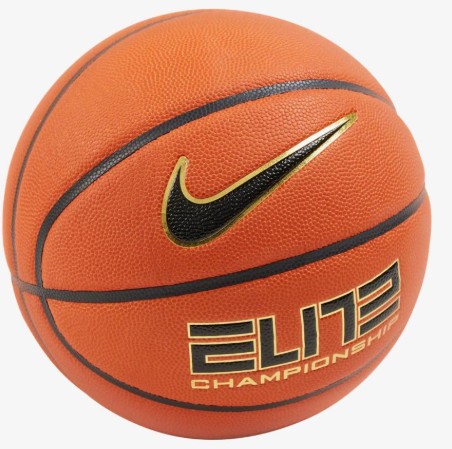 М'Яч Баскетбольний Nike Elite Championship 8P 2.0 Deflated Amber/Black/Metallic Gold/Black 07 N.100.9913.891.07 — фото 3