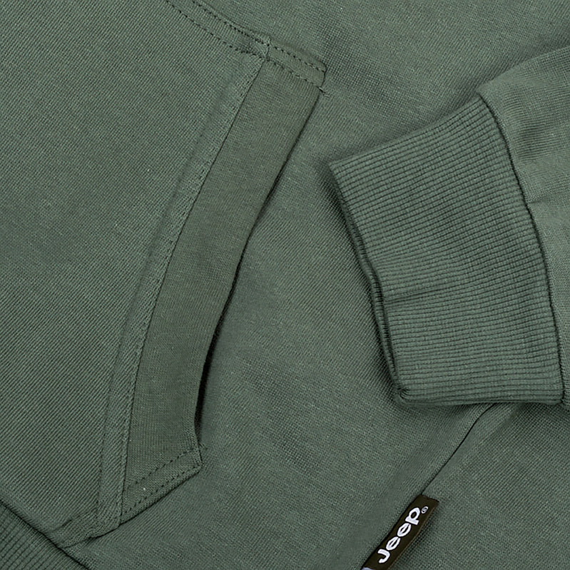 Кофта чоловіча Jeep Jeep Hooded Sweatshirt Full Zip Sleeve Embroidery (O102571-E850) — фото 3