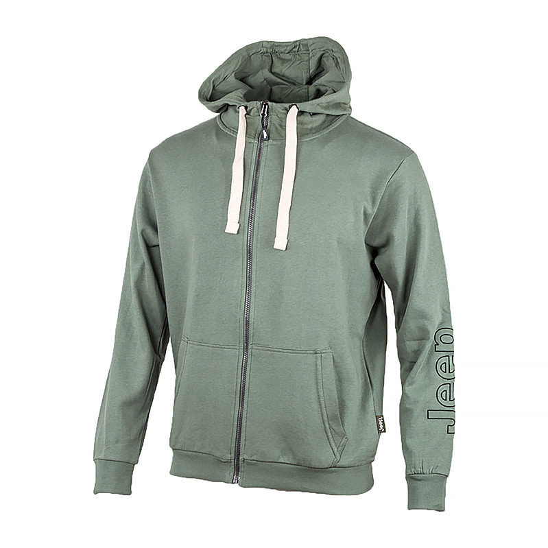 Кофта чоловіча Jeep Jeep Hooded Sweatshirt Full Zip Sleeve Embroidery (O102571-E850) — фото 4