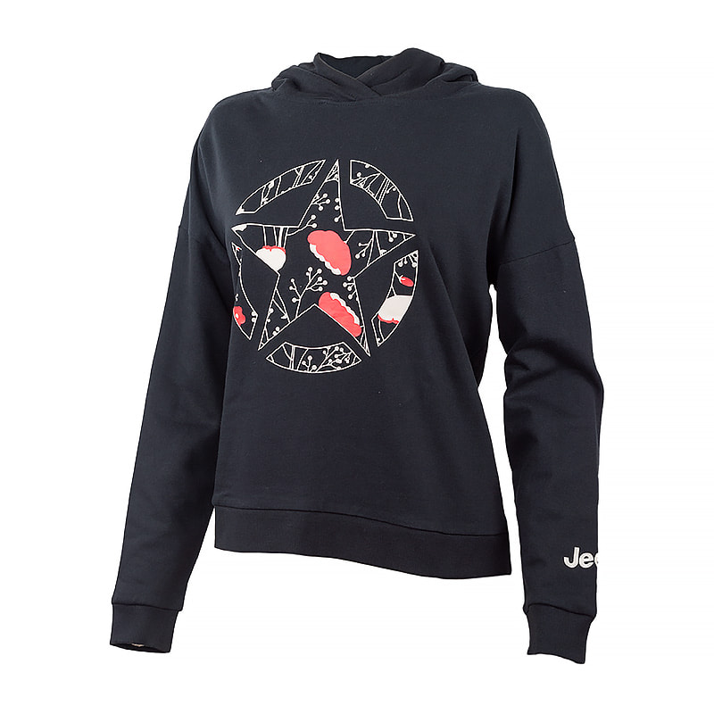 Кофта жіночі Jeep Hooded Cropped Sweatshirt Star Botanical Print (O102607-B000) — фото 3